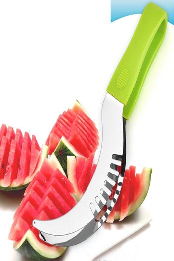 RoseRoi Stainless Steel Watermelon Melon Slicing And Serving Knife
