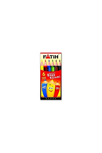Fatih Dry Paint Half Size 6 Colors 48 Pack 33006