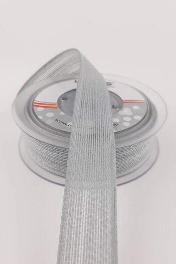 Hobigram Gray Effect Linen Ribbon 2.5 cm Price Is for 1 Meter Gift Decoration Ribbon – Ribbon, Stylish Design