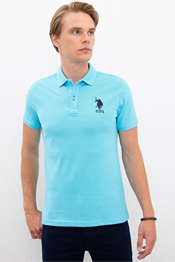 U.S. Polo Assn. Μπλε ανδρικό μπλουζάκι