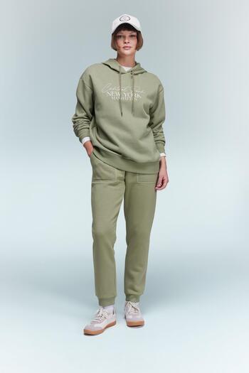 DeFacto Χοντρό φούτερ Relax Fit Hooded A9274ax23wn