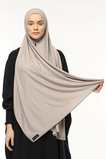 Altobeh Luxury Organic Plain Combed Shawl - Practical Snap-on, Evenly Aligned, Light Mink