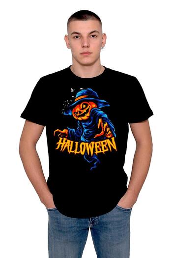 BIGROON Μπλουζάκι Unisex Happy Halloween Pumpkin Feast