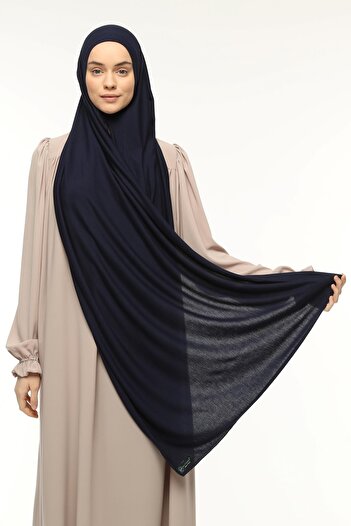 Altobeh Ready Practical Interlocking Luxury Organic Plain Combed Shawl Cross Aligned Navy Blue