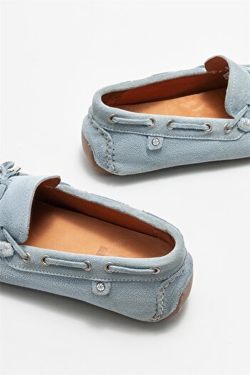 Elle Shoes Mavi Deri Erkek Günlük Ayakkabı