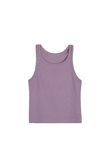 ŞahTan Cotton Thick Strap Crop Women's Short Undershirt & Slip Panties set