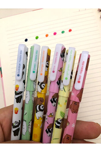 Adil Baba New Series Spoiled Bears Set of 6 Gel Pens 001