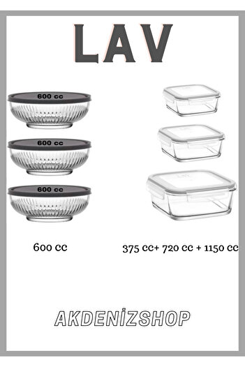 LAV Tokyo 3Pcs 600 Cc Storage Container Fresco White 3 Pieces Storage Container