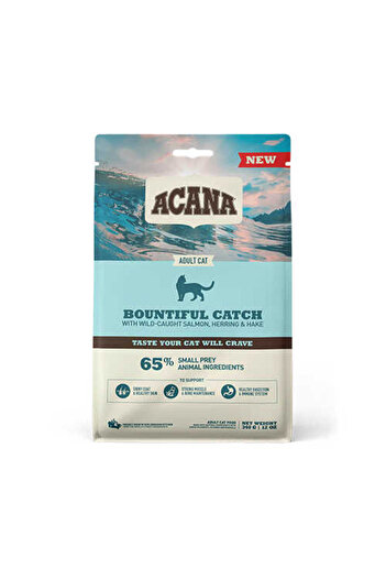 Acana Bountiful Catch Somonlu Ve Ringa Balıklı Yetişkin Kedi Maması 1,8 Kg