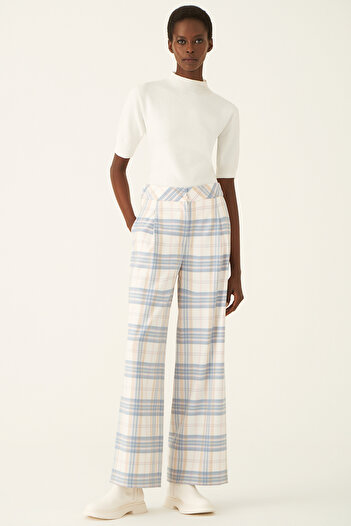 Perspective Nilsa Comfortable Fit Long Length Multicolored Women's Trousers