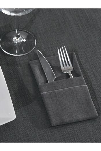 Butikhome Modern Cutlery Set with Linen Piping-8 pieces