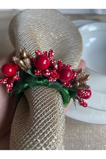 Larmina Decoration Special Napkin Ring for 2 People, Special for New Year's Eve