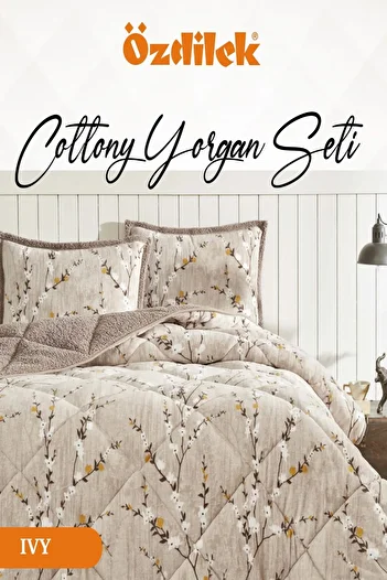 Özdilek Cottony Quilt Set Single Ivy
