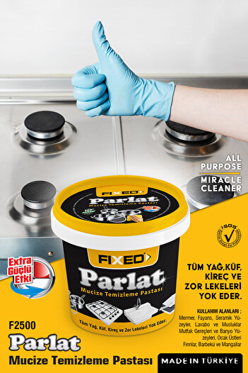 FIXED FİXED SGS Parlat Çok Amaçlı Mucize Temizleyici Pasta Yağ Küf Kireç Çözücü Zor Lekeler (48 Adet)
