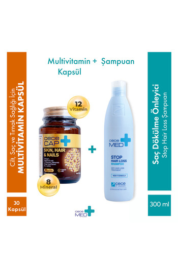 cece med 300 ml Stop Hair Loss Shampoo - Capsule Effective on Hair Loss