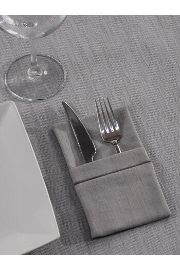 Butikhome Modern Cutlery Set with Linen Piping-8 pieces