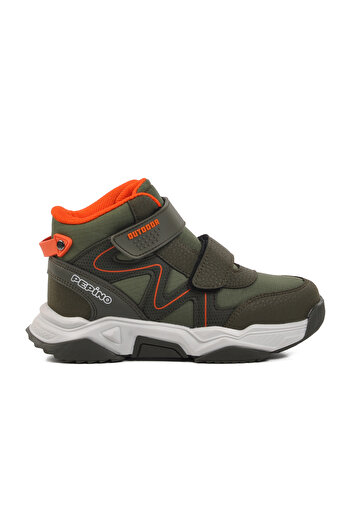 pepino 1357-P Khaki-Orange Children's Outdoor Boots