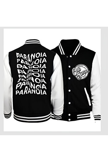 Edizen Paranonia Double Sided Printed 2024 Oversize Premium College Jacket 100% βαμβάκι