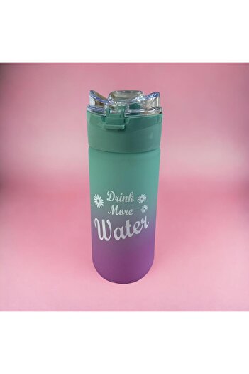 Live House Motivational Glass Water Bottle Water Bottle 500 ml Bpa Free Blue
