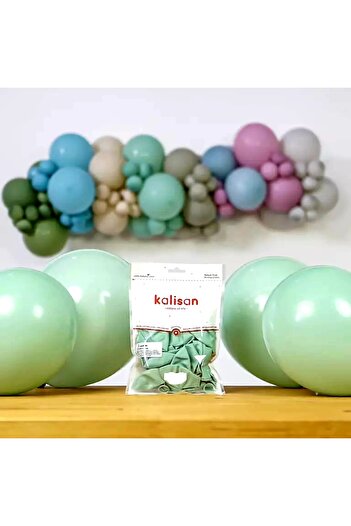 Kalisan Retro Balloon - Winter Green 12 Inch 10 Pieces