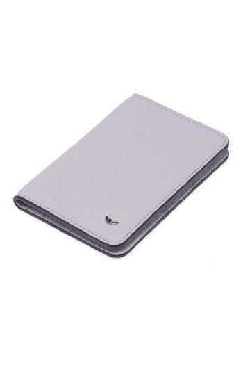 Tergan Purple Leather Unisex Card Holder 01645p5m