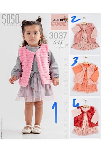 Soso Baby sosa girl's gilet suit
