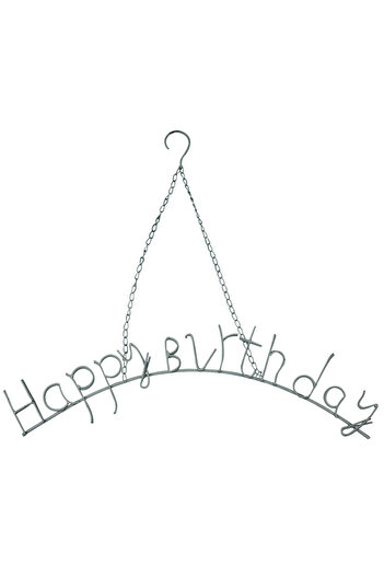 HOUSE2HOME Metal Happy Birthday Hanging Picture Holder