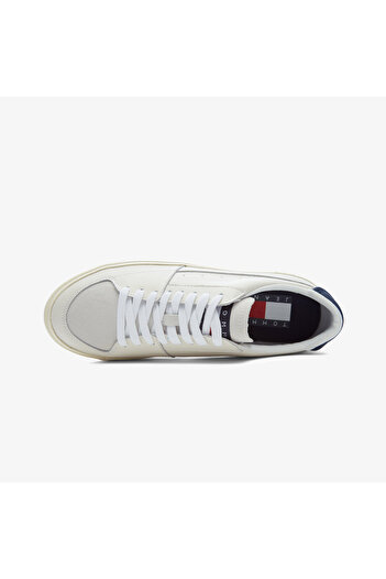 Tommy Hilfiger Vulcanized Essential Erkek Beyaz Spor Ayakkabı