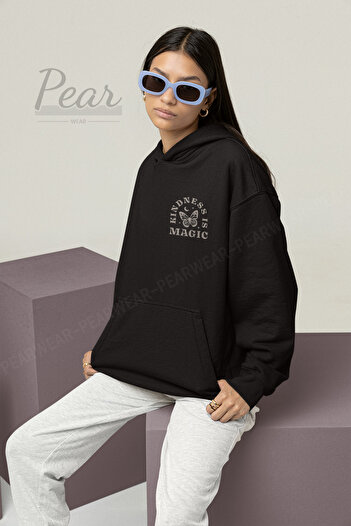 Pear Wear Жіночий оверсайз-светр з принтом метелика