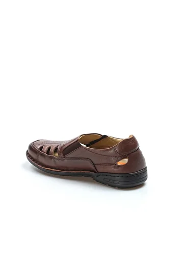 TUGERDİ Γνήσιο δέρμα Tan Orthopedic Light Sole Classic Ανδρικά Σανδάλια TG096621311181425