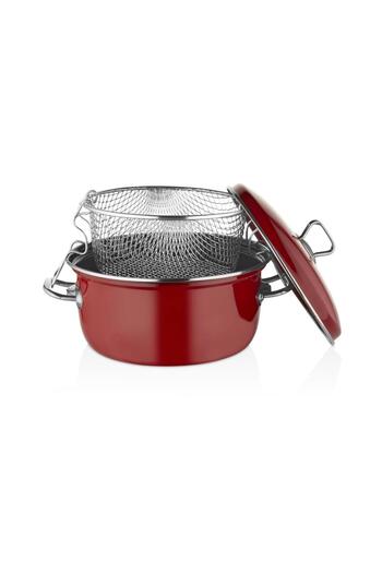 FALEZ PATOS ENAMEL FRY Pot RED