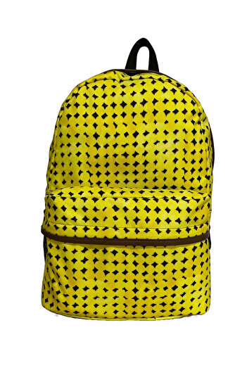 Differ Studio Patterned Yellow Backpack/unisex/waterproof Fabric