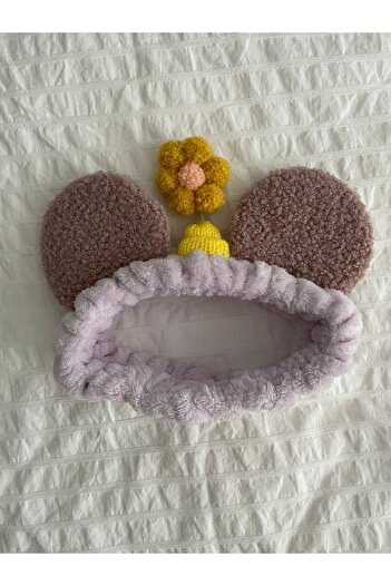 Planet Butik Flower Detailed Hair Band Purple