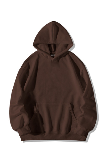 Stadium Unisex Καφέ Oversize με κουκούλα και τσέπη καγκουρό One Piece Anime Φούτερ με στάμπα