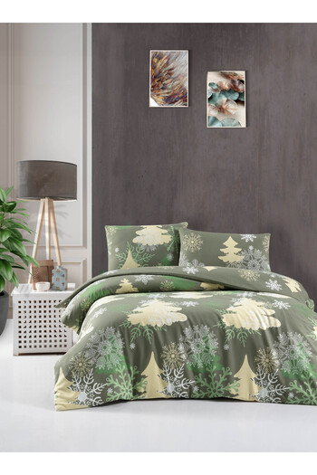 Menderes Home Cotton Collection Flannel Double Duvet Cover Set Gcref2298