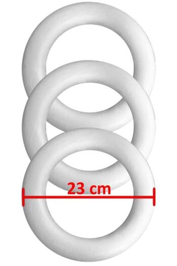 Aker Hediyelik Styrofoam Ring - Foam Ring 23 Cm 3 Pieces