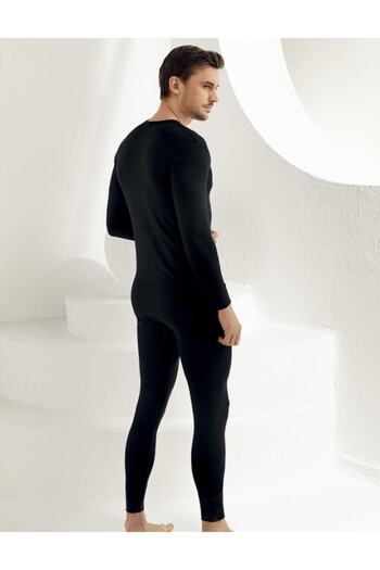 Şahinler Men's Black Thermal Bottom ME092-SH