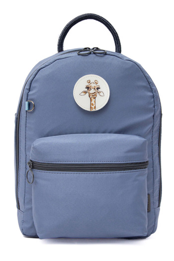 MUCCO Bobi Blue Waterproof Bondit Fabric Large Volume Illustration Mother Baby Care Backpack