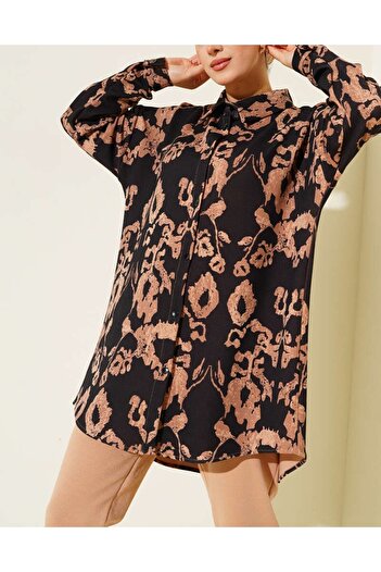VOLT CLOTHİNG Hell gemustertes zweiteiliges Set für Damen