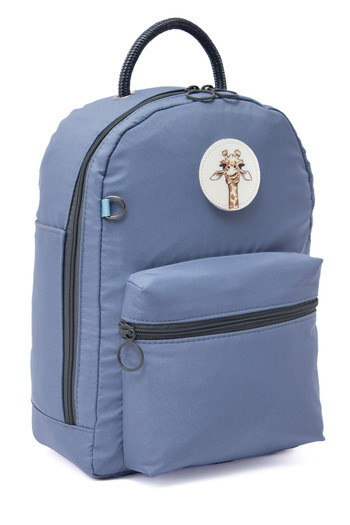 MUCCO Bobi Blue Waterproof Bondit Fabric Large Volume Illustration Mother Baby Care Backpack