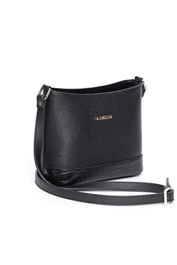 Armine Black Crocodile Bag 254
