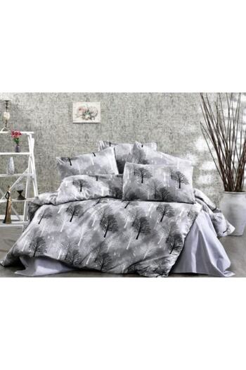 üntaş Set cuvertură dublu fără cearșaf 200x220 cm )Cărpușă pilota+2 fețe de pernă Gri Ecağaç23
