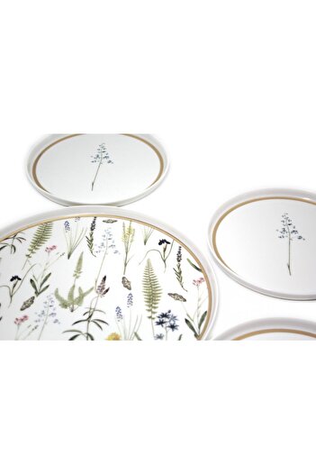 Porland Botanical Lavender Patterned Cake Presentation Set of 7