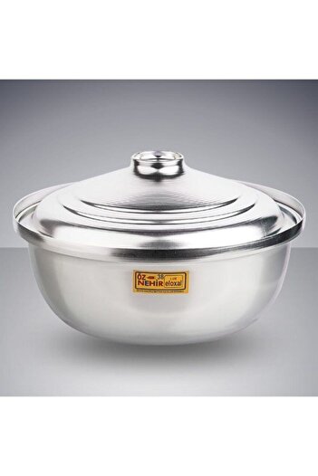 Alkor 30 Cm Aluminum Helvane Pot with Lid, Halva Pot, Aluminum Pot, Camping Pot