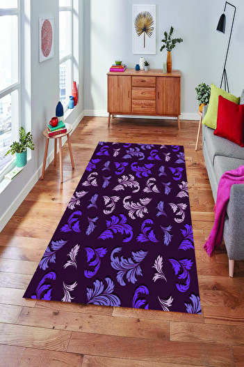 MODANOİVA Leke Tutmaz Yıkanabilir Kaymaz Dot Taban Dijital Baskı Salon Halısı Tt2204dkh7204