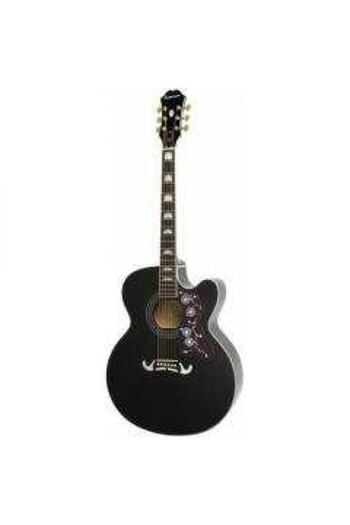 Epiphone EJ-200 CE Gold Elektro Akustik Gitar (Siyah)