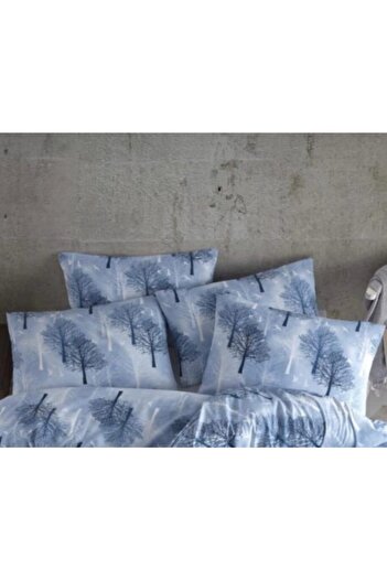 üntaş Life Series Blue Tree Double Duvet Cover Set