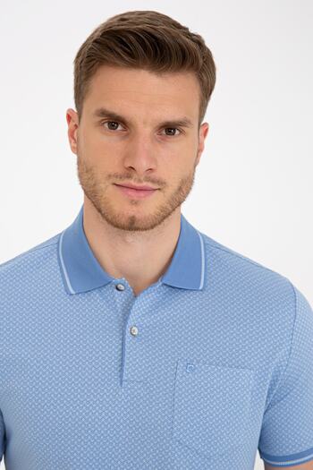 Pierre Cardin Μπλουζάκι με γαλάζιο γιακά Polo Regular Fit