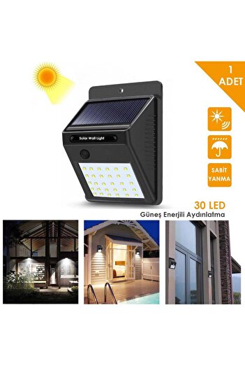 İnoled Solar (GÜNEŞ PANELLİ) Duvar Aplik 60LM 15W