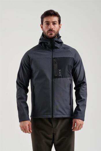 Exuma Anthracite Men's Softshell Coat -2011120